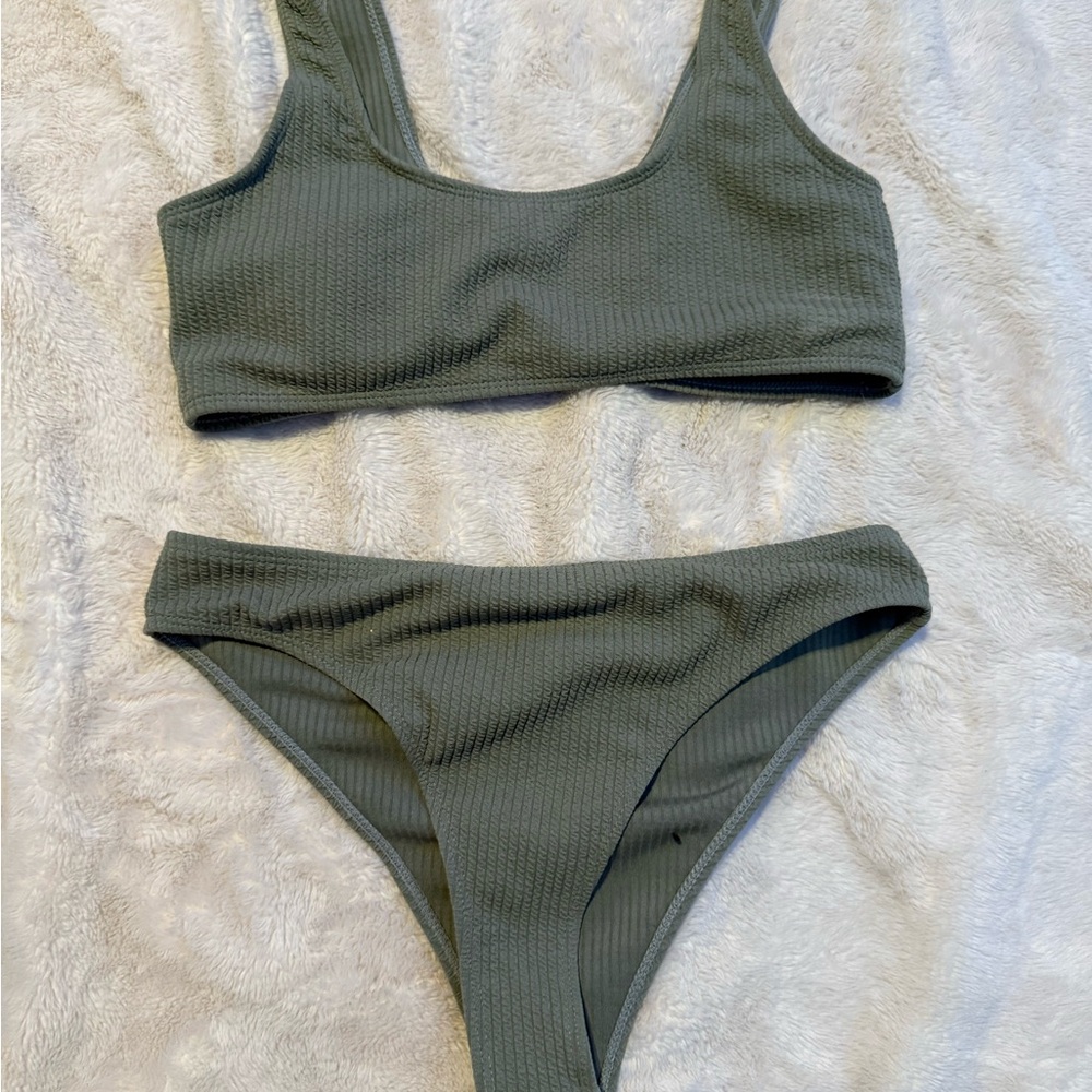 SHEIN Olive Green Bikini Set